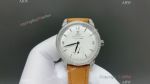 Omega Seamaster 8806 Movement 40mm Diamond Bezel Brown/Black Leather Band 316L Steel Watch